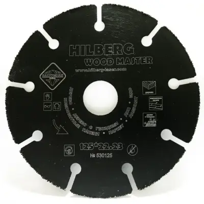 Диск пильный Hilberg SUPER WOOD 125х22,23х1,7мм 9T 530125