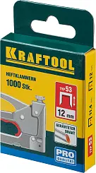Скобы для степлера тонкие тип 53, 1000 шт KRAFTOOL 12мм