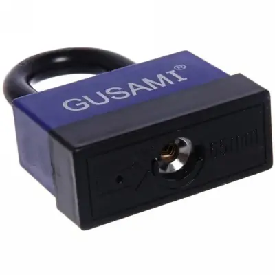 Замок GUSAMI прорезиненный навесной 65мм