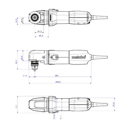 Дрель угловая METABO 700 Вт WBE 700