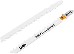 Полотна по дереву FIT Т144D HCS 100/74/4,2 мм разведенные шлифованные зубья 2 шт 40938