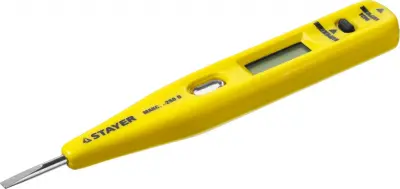 Тестер напряжения STAYER "MASTER" MAXElectro цифровой со световым индикатором, 12-220В, 125мм