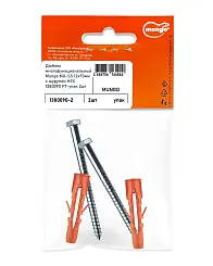 Дюбель многофункциональный Mungo MU-SS 12х70мм с шурупом HEX 1380090 FT-упак 2шт