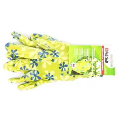 Перчатки садовые Palisad из полиэстера с нитрильным обливом р. M , зеленые 67742