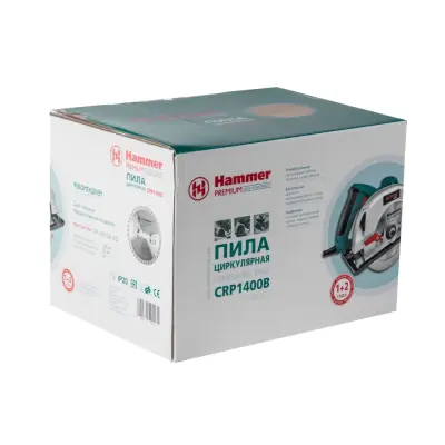 Пила циркулярная HAMMER 1400Вт 185 мм CRP1400B