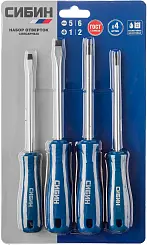 СИБИН  4 шт набор отверток