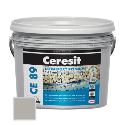 Затирка эпоксидная Ceresit CE89 № 807 серый жемчуг 2.5кг 2448765