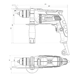 Дрель METABO 650Вт ударная SBE 650 Impuls