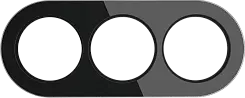 Рамка на 3 поста Черный WERKEL WL21-frame-03