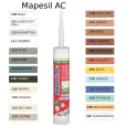 Клей-герметик MAPEI MAPESIL AC силиконовый 310мл №149 Вулканический Пепел 4814942IT