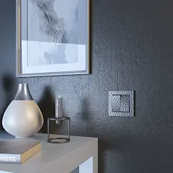 Выключатель двухклавишный hammer серебряный WERKEL W1220006