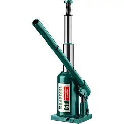 Домкрат гидравлический бутылочный KRAFTOOL Double Ram 6т 170x420мм