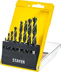 Набор спиральных сверл STAYER "M-type" 8 шт 3-4-5-6-7-8-9-10 по дереву