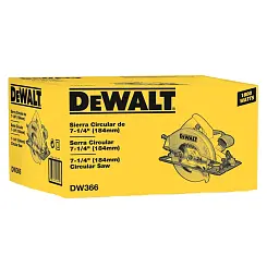 Пила циркулярная DeWALT 1800Вт 184 мм DW366
