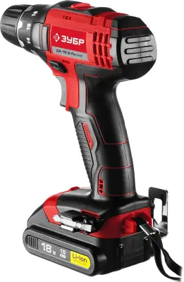 Дрель-шуруповерт 18В Li-Ion 2 АКБ ЗУБР