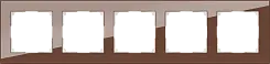 Рамка на 5 постов мокко WERKEL WL01-Frame-05