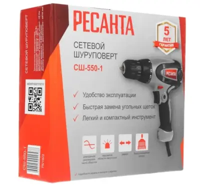Сетевой шуруповерт СШ-550-2 Ресанта