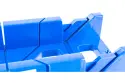 Стусло пластиковое синее,4 угла для запила+пила 450мм// Сибртех