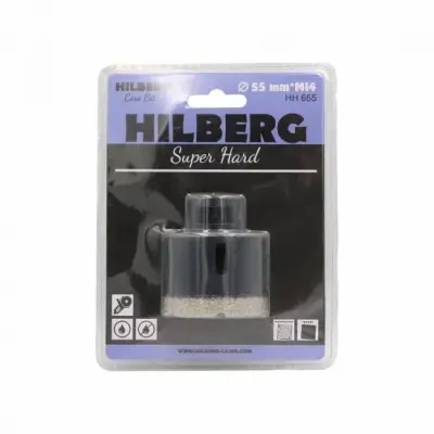 Коронка алмазная HILBERG super hard 55мм HH655