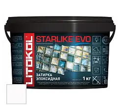Затирка эпоксидная Litokol Starlike EVO S.100 Абсолютно Белый 1кг 485110002