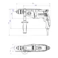 Дрель METABO 1000Вт ударная SBEV 1000-2
