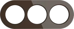 Рамка на 3 поста Коричневый WERKEL WL21-frame-03