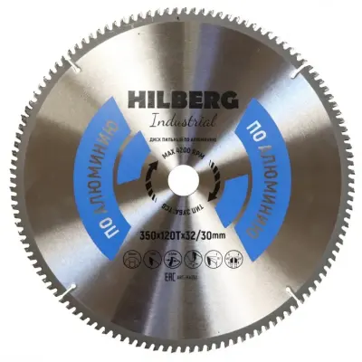 Диск пильный Hilberg INDUSTRIAL алюминий 350х30/32х3,2мм 120T HA350