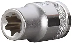 Торцовая головка E22 KRAFTOOL 1/2 Cr-V сталь хромированная 27810-22_z01