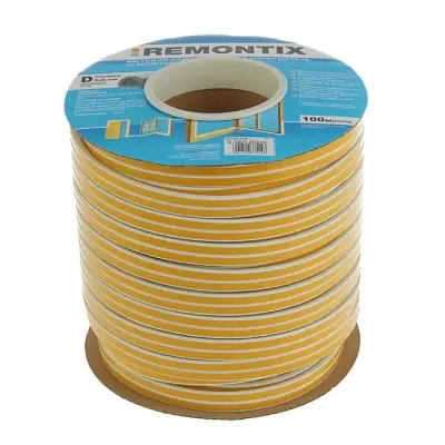 Лента уплотнительная REMONTIX D100 самоклеящийся (белый)