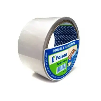 Лента двусторонняя универсальная Folsen 50мм х 5м PP 03111505
