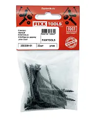 Саморез по дереву FIXXTOOLS 3,5х55мм черный упак 33шт