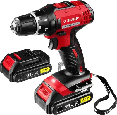 Дрель-шуруповерт 18В Li-Ion 2 АКБ ЗУБР