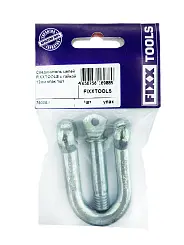 Скоба соединитель цепей FIXXTOOLS серьга 12мм упак 1шт