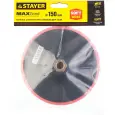 Тарелка опорная для УШМ STAYER 150мм М14 на липучке полиуретановая вставка 35744-150