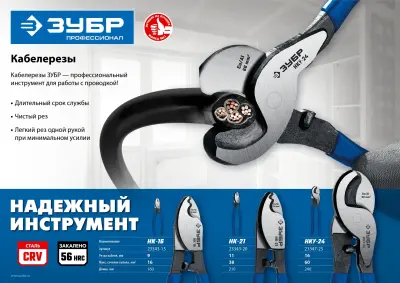 Кабелерез-мини ЗУБР 200мм до 7мм 23343-20