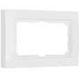 Рамка для двойной розетки Werkel белый, basic  WL03-Frame-01-DBL-white