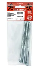Шуруп сантехнический Глухарь FIXXTOOLS 8.0х140мм DIN 571 упак 3шт