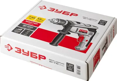 Дрель ударная ЗУБР ДУ-710 ЭРМ2 патрон13мм 710В