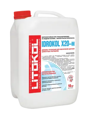 Добавка латексаная Litokol IDROKOL X20-м для клеев и цементных растворов 20кг 119300003