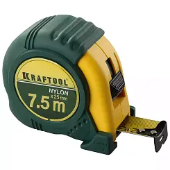 Рулетка KRAFTOOL 7.5м х 25мм с нейлоновым покрытием 34122-08_z01