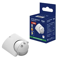 Датчик движения TM Uniel USN-R22 1200W/180R WHITE ИК. 12м, 10сек. - 7мин., IP44, цвет белый, UL-0000