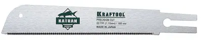 Ножовка KRAFTOOL 22TPI 185мм по дереву (пила) KATRAN 'PRECISION' 1-15194-18-22