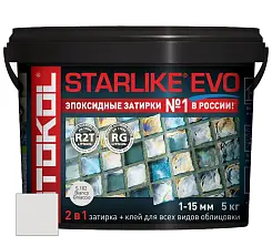 Затирка эпоксидная Litokol Starlike EVO S.102 белый лед 5кг 