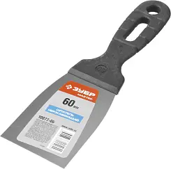 Шпатель ЗУБР "МАСТЕР" нержавеющее полотно, 60мм