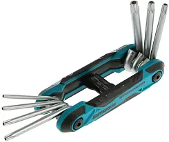 Набор ключей имбусовых Gross Tamper-Torx TT10-TT40 CrV складные 7шт 16413