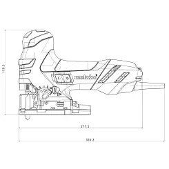 Лобзик METABO 750Вт кейс STE 140
