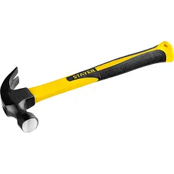 Молоток-гвоздодер 450г STAYER Fiberglass с фиберглассовой рукояткой 2026-450_z01