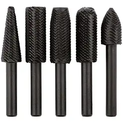 Шарошки стальные по металлу, 5 шт.