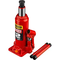 Домкрат гидравлический бутылочный STAYER RED FORCE 2т 181x345мм