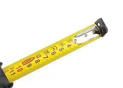 Рулетка Gross Schlagfest 3 м x 19 мм магн. обрез зацеп двухст. шкала нейлон покр. автоматич 31111